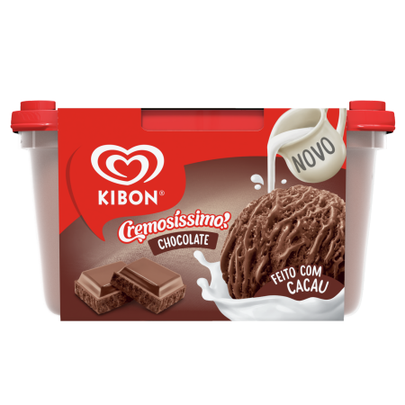 SORVETE KIBON CREMOSISSIMO CHOCOLATE CACAU 1,5L