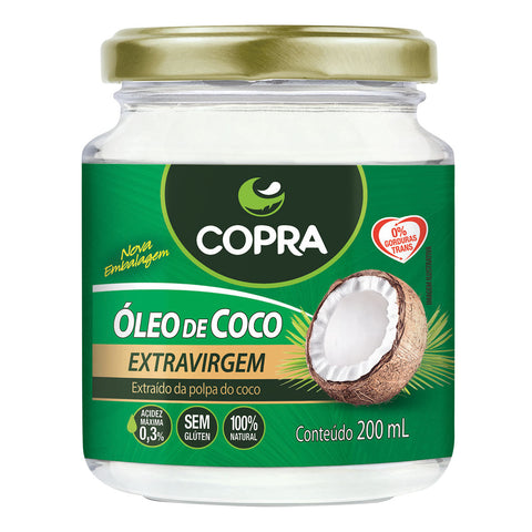 OLEO COCO COPRA EXTRAVIRGEM VD 200ml