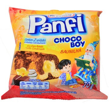 BOLO PANCO PANFI CHOCO BOY BAUNILHA 70G