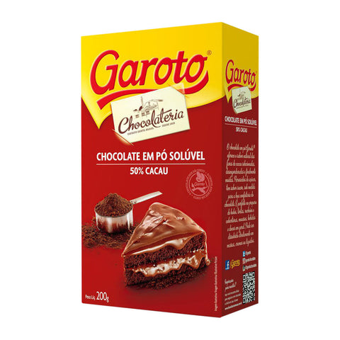 CHOCOLATE PO GAROTO 50% CACAU 200g