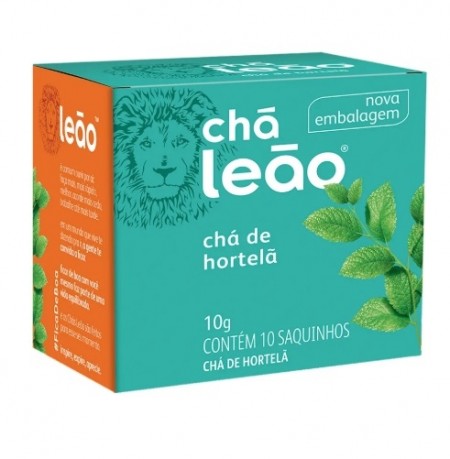 CHA LEAO HORTELA C/10 10G
