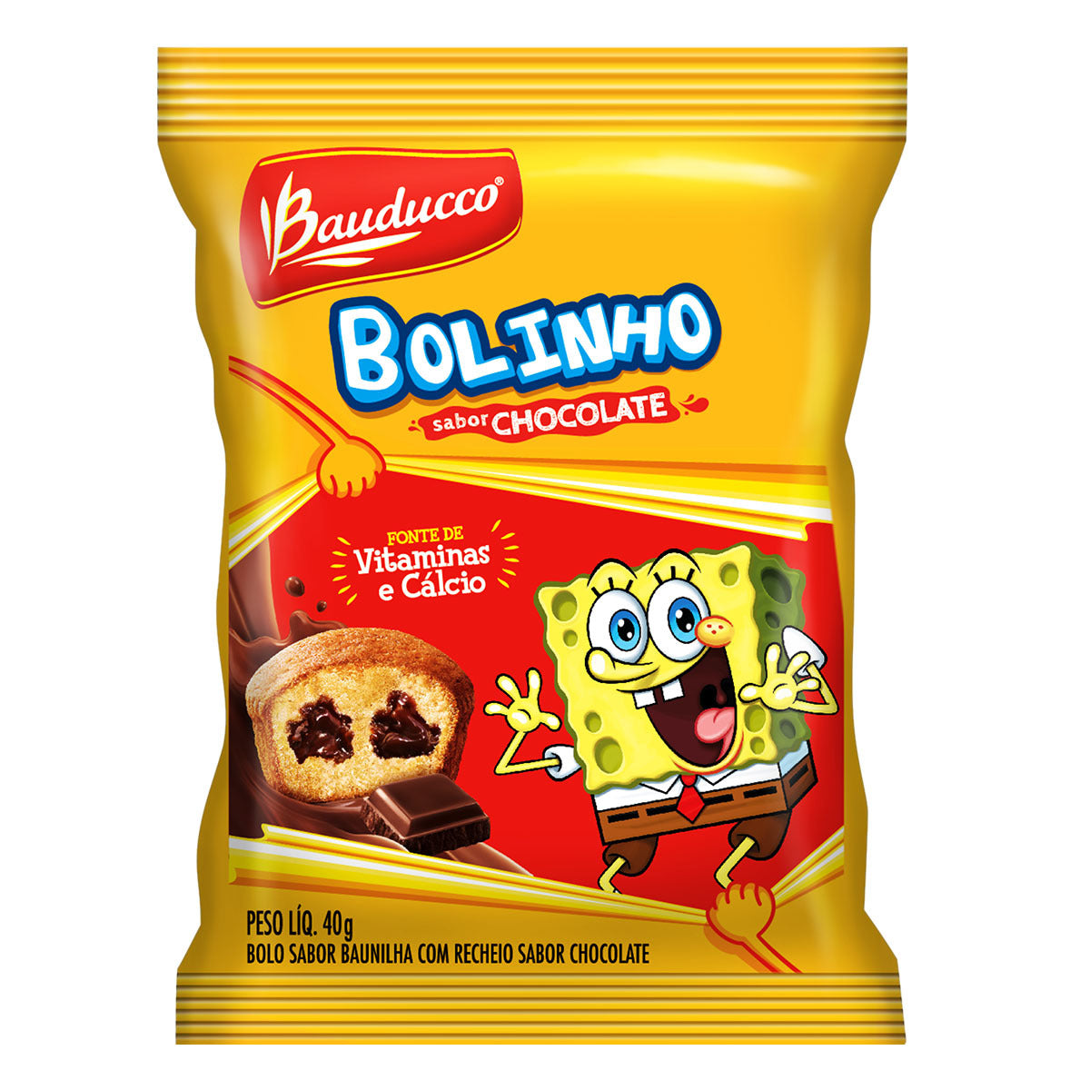 BOLO BAUDUCCO BAUNILHA CHOCOLATE 40g – Mercado Serve Bem