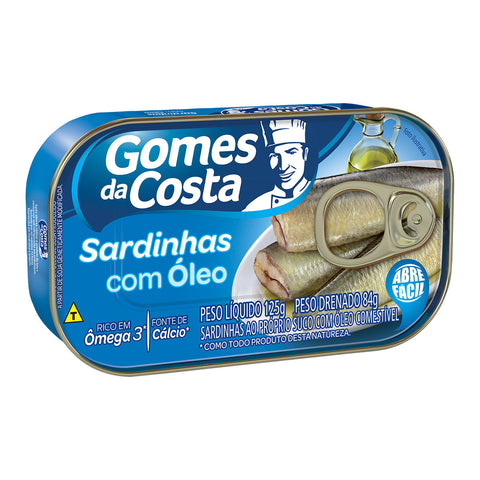 SARDINHA GOMES DA COSTA OLEO 125G