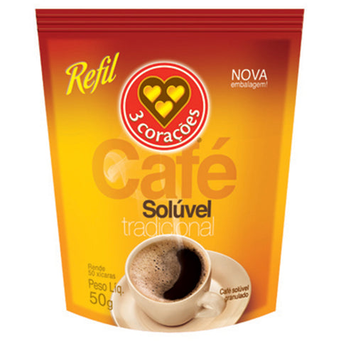 CAFE SOLUVEL 3 CORACOES RF 50G