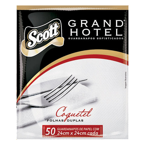 GUARDANAPO SCOTT GRAND HOTEL COQUETEL C/50 24*24