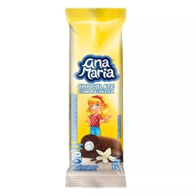 BOLO ANA MARIA CHOCOLATE COM BAUNILHA 35g