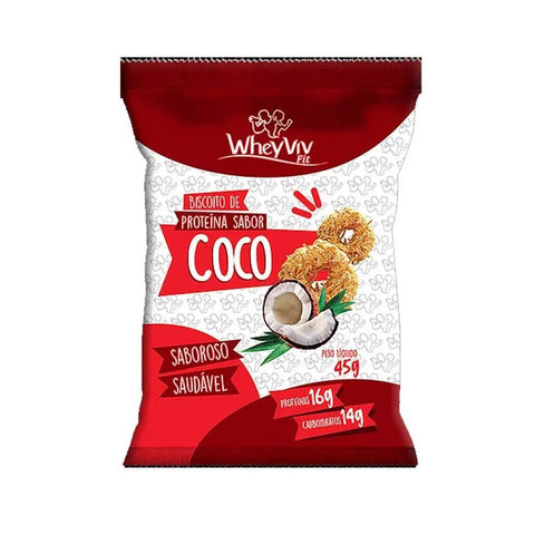 BISCOITO WHEYVIV PROTEINA COCO 45g