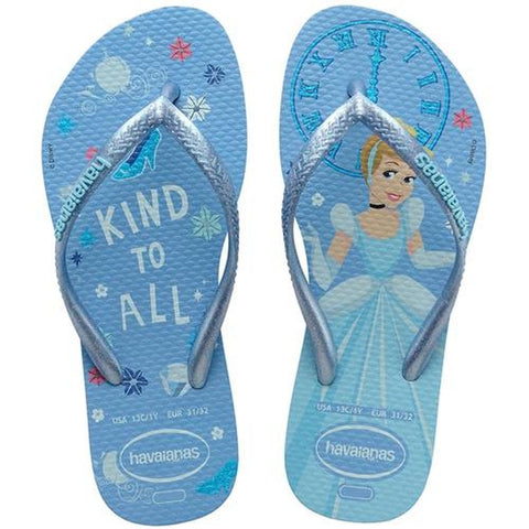 HAVAIANAS KIDS SLIM PRINCESS AZUL WATER 29/30