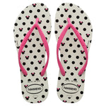 HAVAIANAS SLIM DISNEY BRANCO/ROSA FLUX 29/30