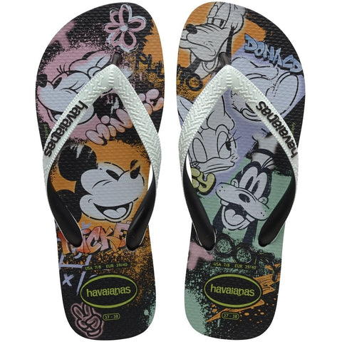 HAVAIANAS DISNEY STYLISH PRETO/BRANCO/PRETO 39/40