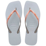 HAVAIANAS SLIM SQUARE GLITTER CINZA GELO 37/38