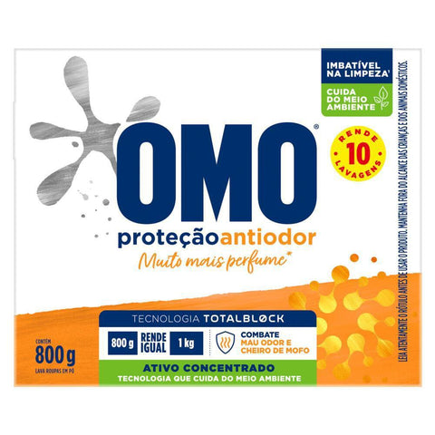 LAVA ROUPAS PO OMO ANTIODOR  800g