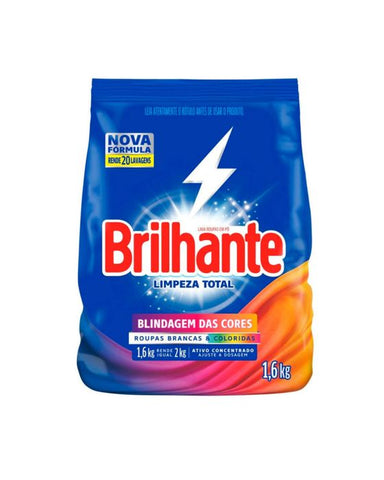LAVA ROUPAS PO BRILHANTE LIMPEZA TOTAL 1,6kg