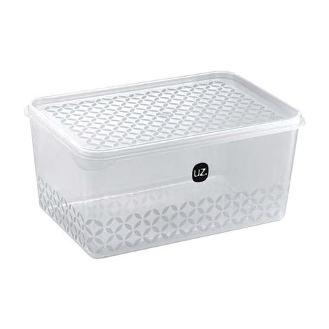 ORGANIZADOR MULTIUSO UZ C/TAMPA 2L TRANSPARENTE