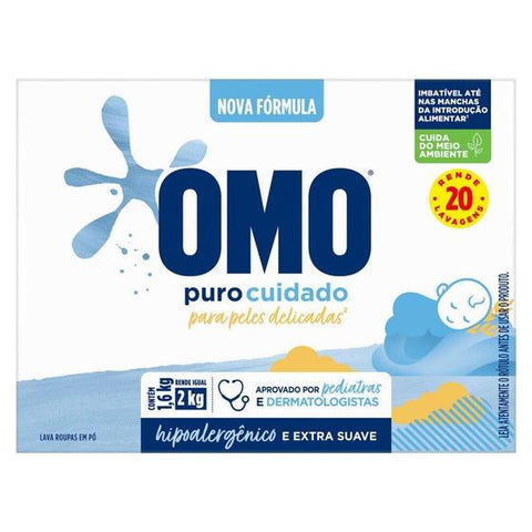 LAVA ROUPAS PO OMO PURO CUIDADO 1,6KG