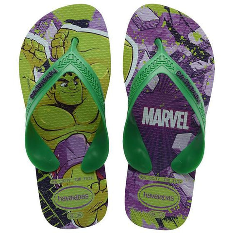 HAVAIANAS KIDS MAX MARVEL VERDE PATRIA 33/34