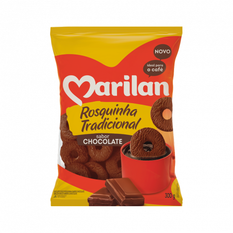BISCOITO MARILAN ROSQUINHA CHOCOLATE 300g