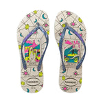 HAVAIANAS SLIM MYSTHIC BEGE PALHA 37/38