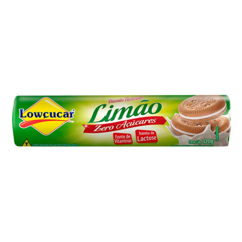 BISCOITO LOWCUCAR DIET RECH LIMAO 120g