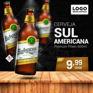 CERVEJA SUL AMERICANA PREMIUM PILSEN LN 355ml