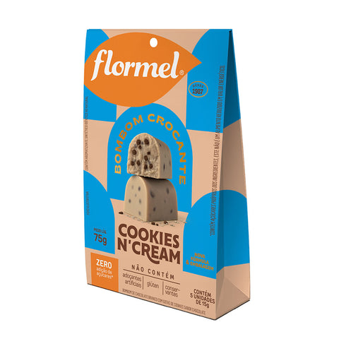BOMBOM FLORMEL COOKIES N CREAM 75g