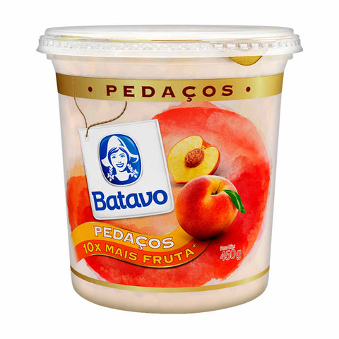 IOGURTE BATAVO PEDACOS 450G PESSEGO