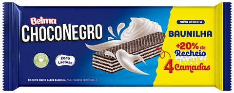 BISCOITO BELMA WAFER 90G CHOCONEGRO