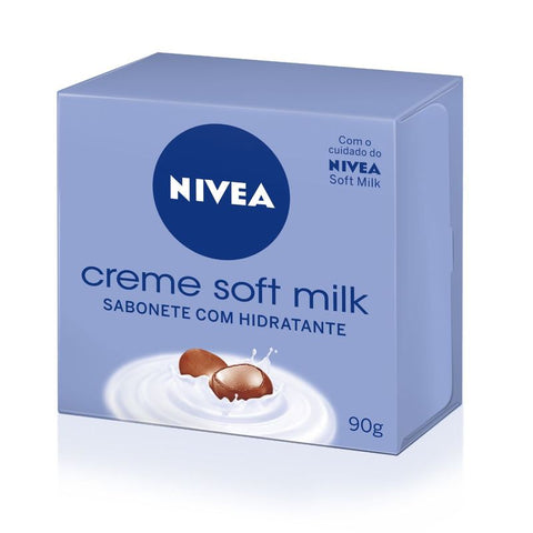 SABONETE NIVEA CREME SOFT MILK 90g