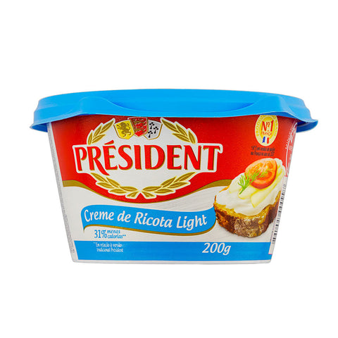 CREME DE RICOTA PRESIDENT LIGHT 200