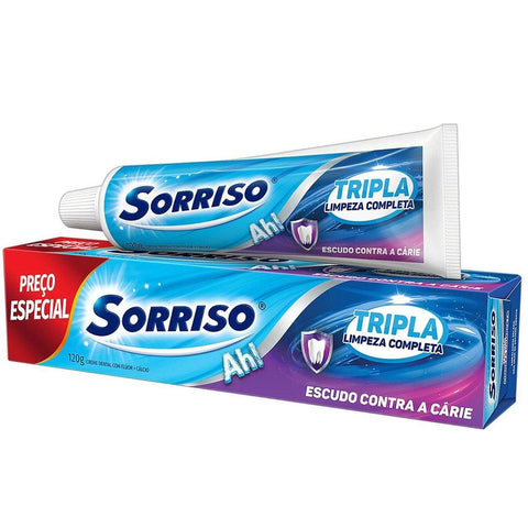 CREME DENTAL SORRISO TRIPLA LIMPEZA COMPLETA 120g