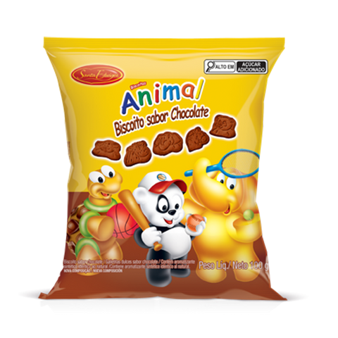 BISCOITO STA EDWIGES 100g ANIMAL CHOCOLAT