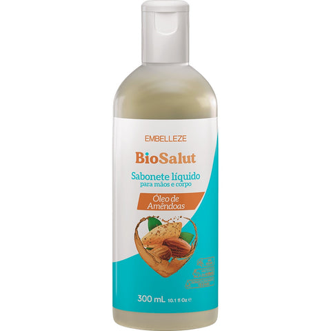 SABONETE LIQUIDO BIOSALUT OLEO AMENDOAS 300ml