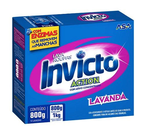 LAVA ROUPAS PO INVICTO ACTION LAVANDA 800g