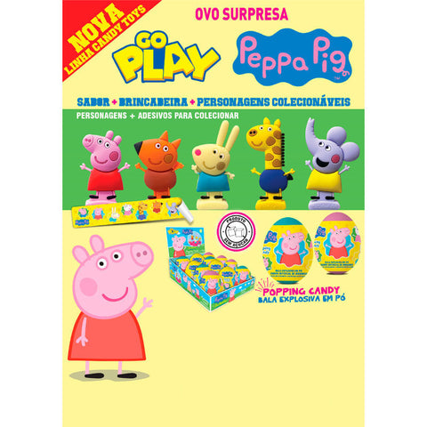BALA GO PLAY P CANDY PO OVO 2,2G PEPPA PIG