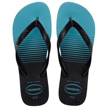 HAVAIANAS TOP BASIC PRETO/PRETO/AZUL 43/44