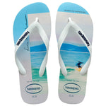 HAVAIANAS HYPE BRANCO/BRANCO/AZUL MARINHO 45/46