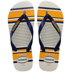 HAVAIANAS TOP NAUTICAL BRANCO MARINHO MOSTARDA 43/44