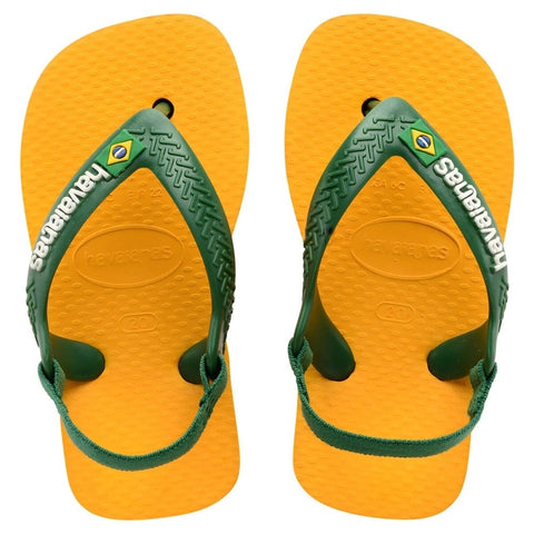 HAVAIANAS NEW BABY BRASIL LOGO AMARELO POP/AMAZONIA 22