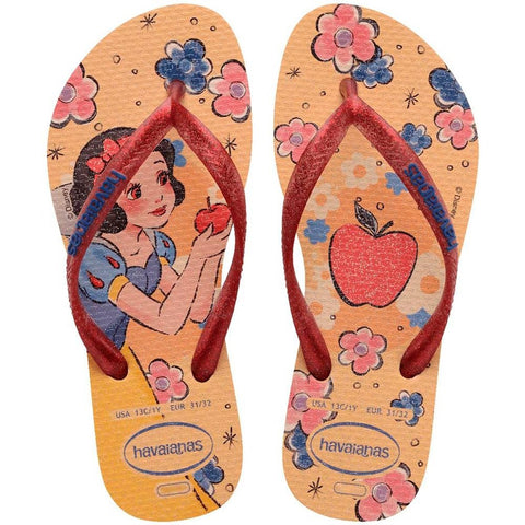 HAVAIANAS KIDS SLIM PRINCESS AMARELO CAJA 31/32