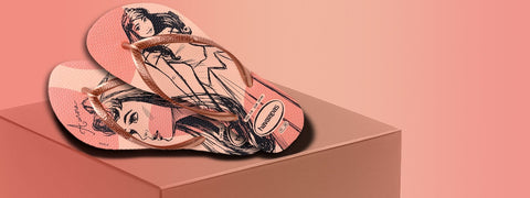 HAVAIANAS SLIM PRINC ROSA BALLET DOUR BLU 37/38