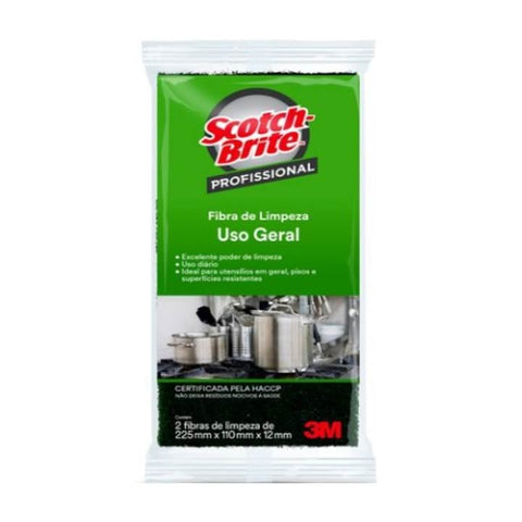 ESPONJA SCOTCH BRITE PROFISSIONAL USO GERAL C/2