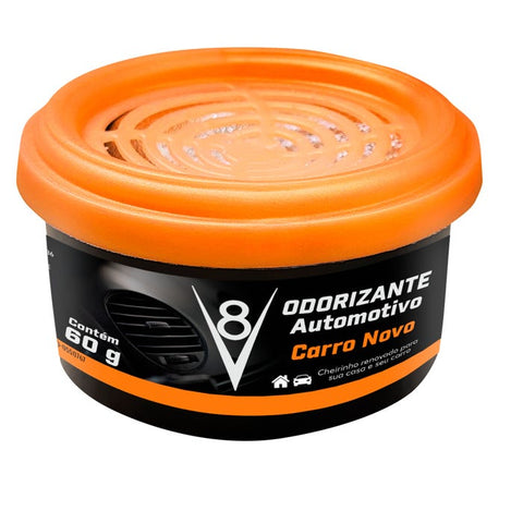 ODORIZADOR V8 GEL 60G CARRO NOVO