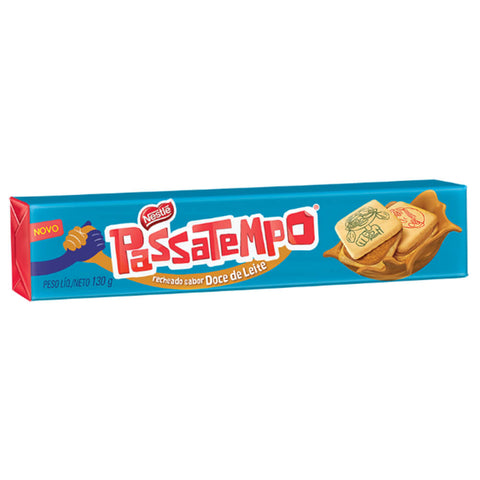 BISCOITO NESTLE PASSATEMPO 130g RECH DOCE DE LEITE