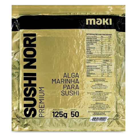 ALGA MARINHA MAKI SUSHI NORI C/50 GOLD PREMIUM