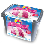 SORVETE SOL E NEVE DUETTO MORANGO FLOCOS 1,5L