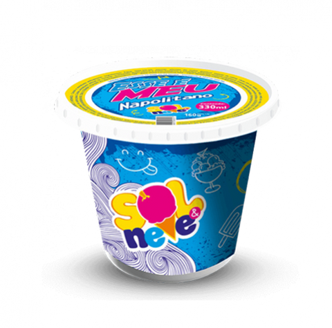 SORVETE SOL E NEVE NAPOLITANO 330ml