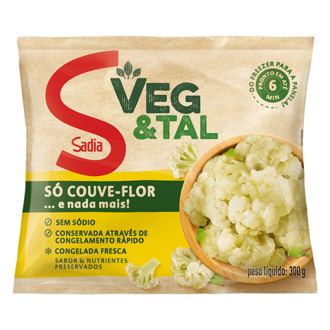 COUVE FLOR SADIA VEG & TAL 300g