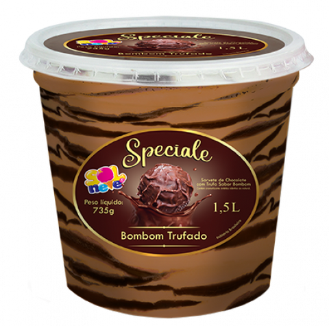 SORVETE SOL E NEVE SPECIALE BOMBOM TRUFADO 1,5L