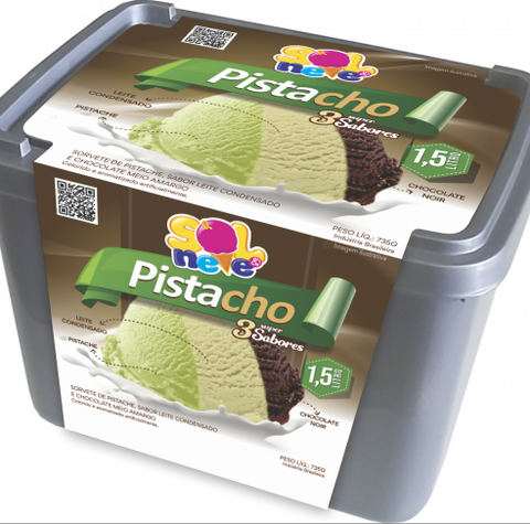 SORVETE SOL E NEVE PISTACHO 1,5L