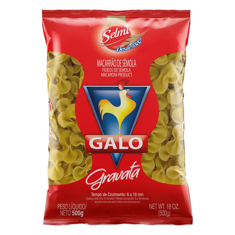 MACARRAO GALO SEMOLA GRAVATA 500G